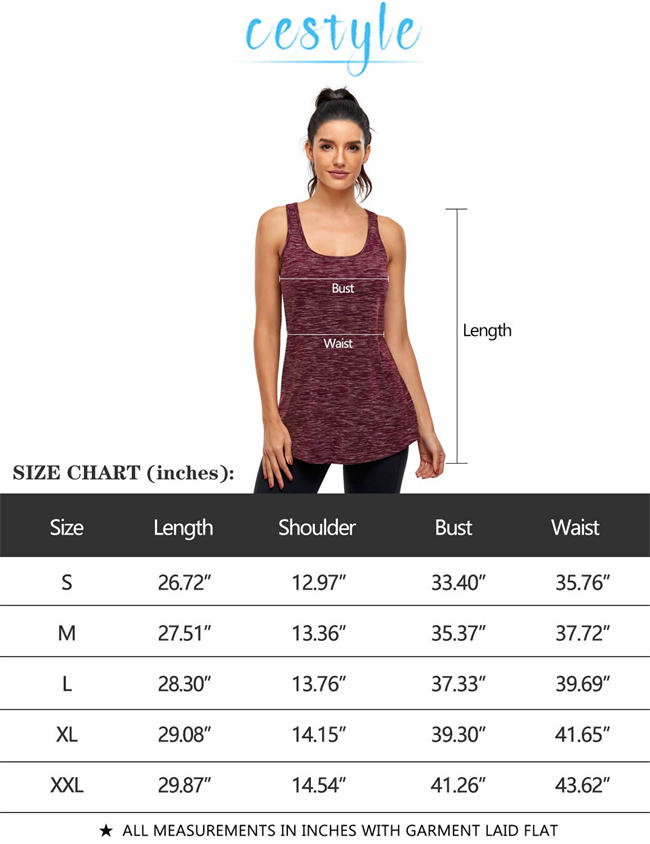 Womens Tank Tops with Built in Bras Racerback Yoga Workout Sports Activewear